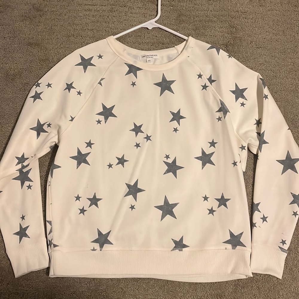Star printed crewneck